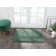Lush shaggy carpet in  green