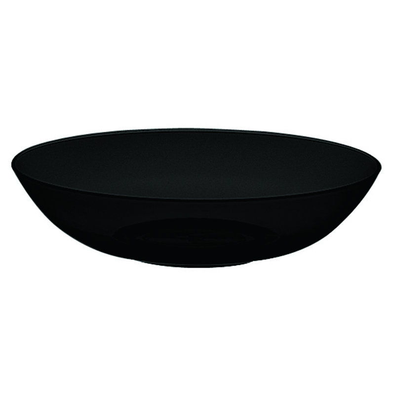 Bol profond en polycarbonate - 12 pièces, Noir, noir, noir, noir