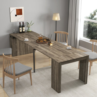 Extendable Dining Table with Outlet and storage