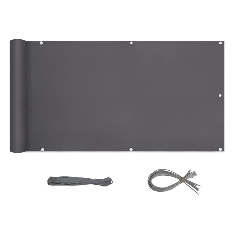 Antinus Privacy Screen 75 X 500 cm, Charcoal