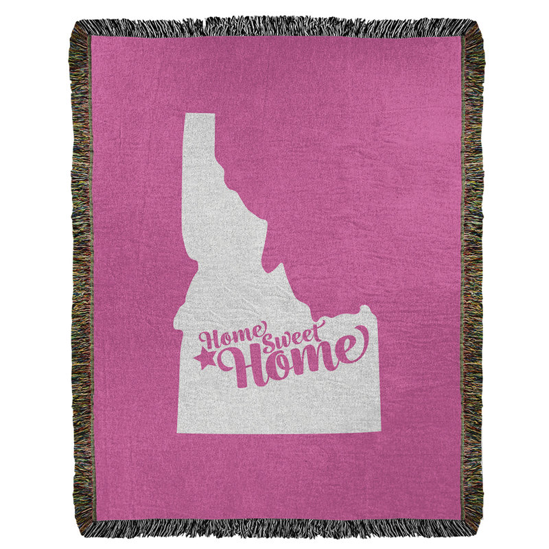 Jeté en coton tissé boise doux, l 37 po x L 52 po, Rose