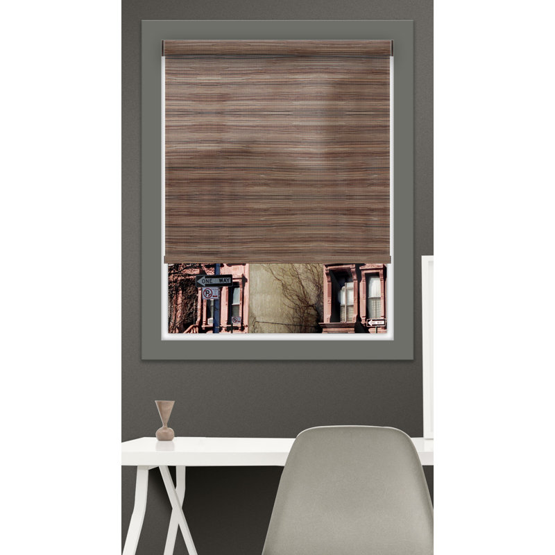 Rideau roulant texturé semi-diaphane, Rétro, l 63 x L 48