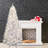 8' PVC White Iridescent Christmas Tree