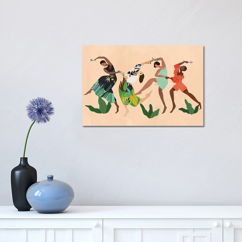 «My Tribe» par Arty Guava - reproduction d'art sur toile tendue, H 12 po x l 18 po x 1,5 po