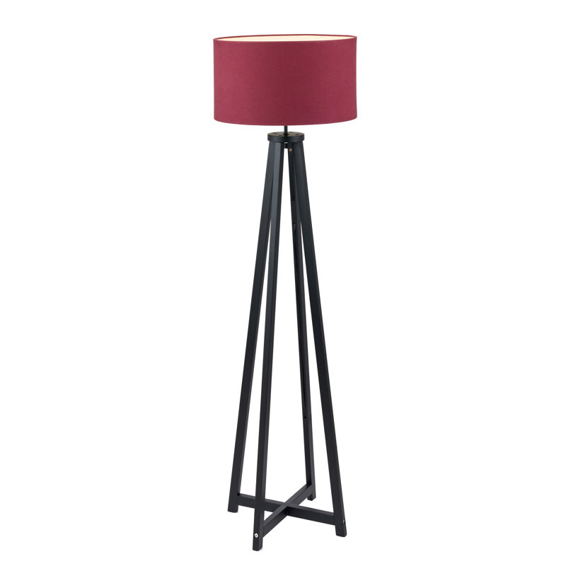 Dzifa 136cm Tripod Floor Lamp, Matt Black