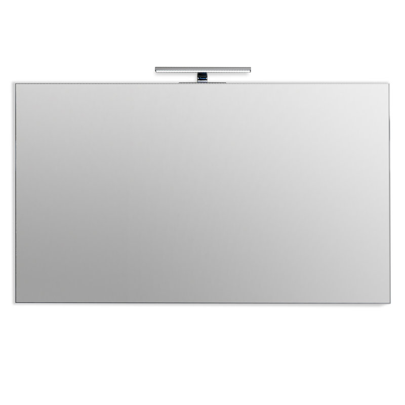 Exilasse Metal Flat Wall Mirror, 60cm H x 120cm W