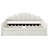 Upholstered Scalloped-Shaped Daybed with 2 Drawers-1821418856