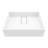 Bryant 17" L x 13" W x 5" H Matte White Handmade Rectangular Vessel Bathroom Sink
