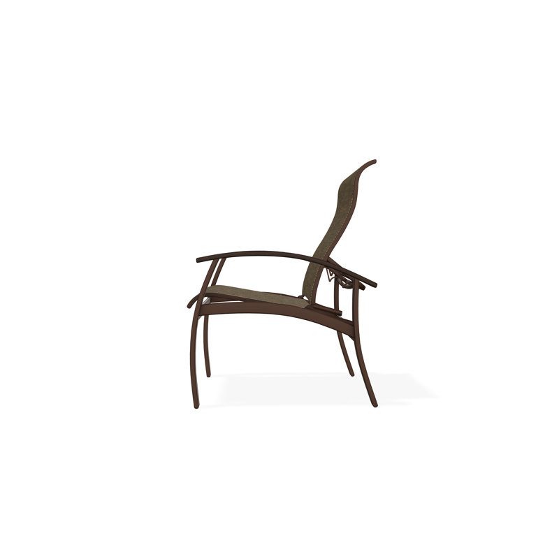 Belle Isle Outdoor Dining Chair, Kona, Beacon Taupe Sunbrella®