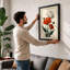 Three Gerbera Bloom Botanical - Framed Print-1517583962-1517583961