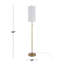 Lampe sur pied en métal 62 po Darmon-37074988