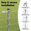 Vidaxl Field Fence Galvanized Steel-114858429