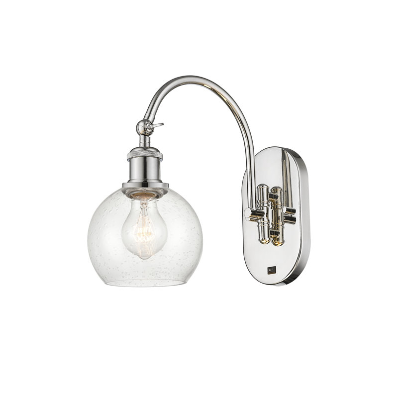 Bras pivotant en acier Ellington, Ampoule non incluse, Nickel poli
