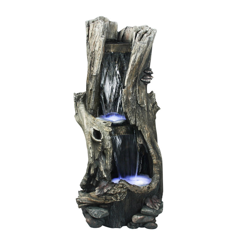 Seville Weather Resistant Floor Fountain with Light