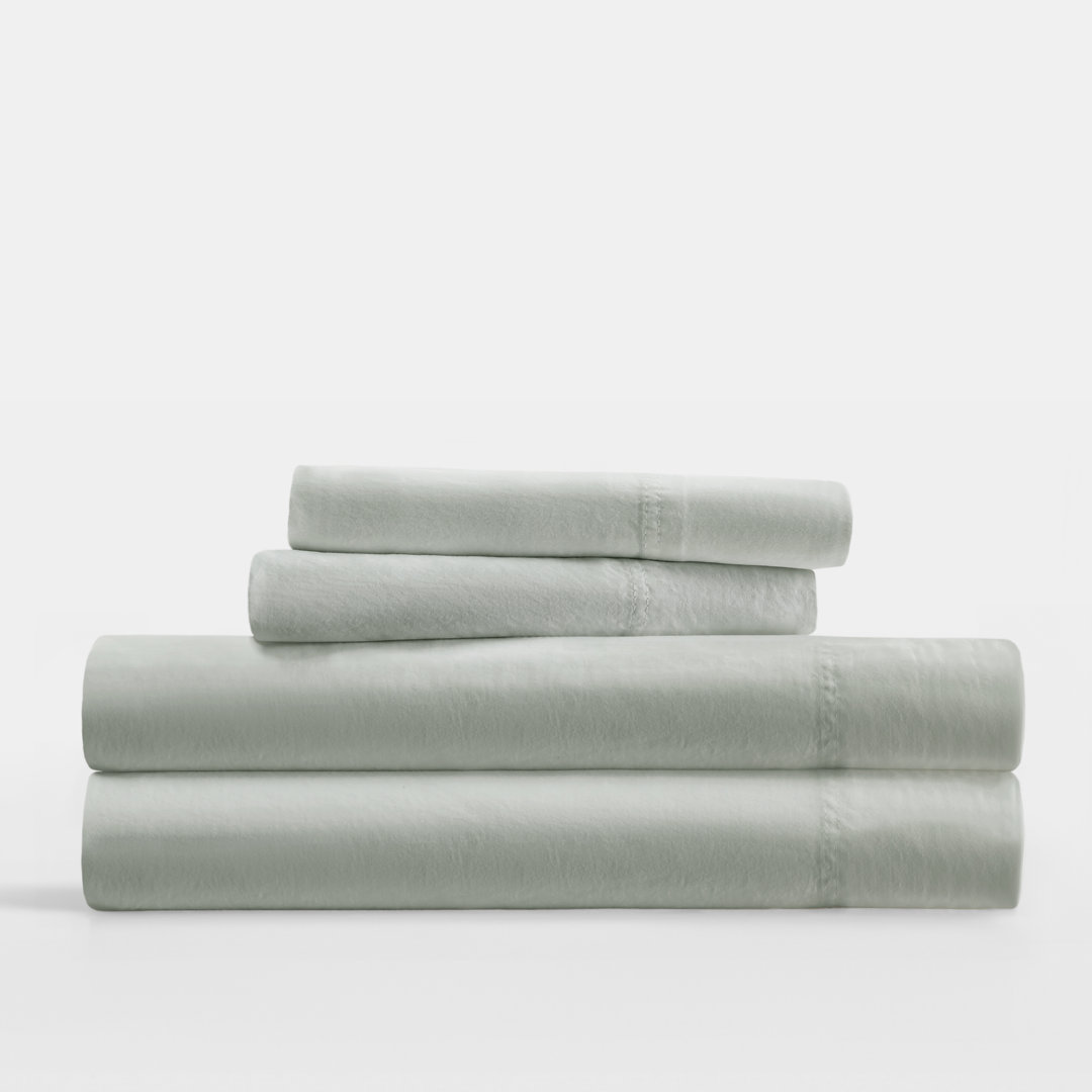 Sateen Long-Staple Cotton Deep Pocket Sheet Set Becky Cameron 