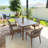 Purple Leaf Outdoor Dining Chair with Cushion