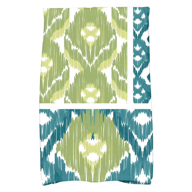 Garett Tea Towel Kitchen Towel, Green-Blue