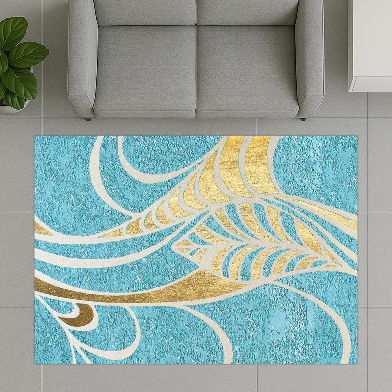 Abstract Area Rug, Rectangle 140 x 200 cm