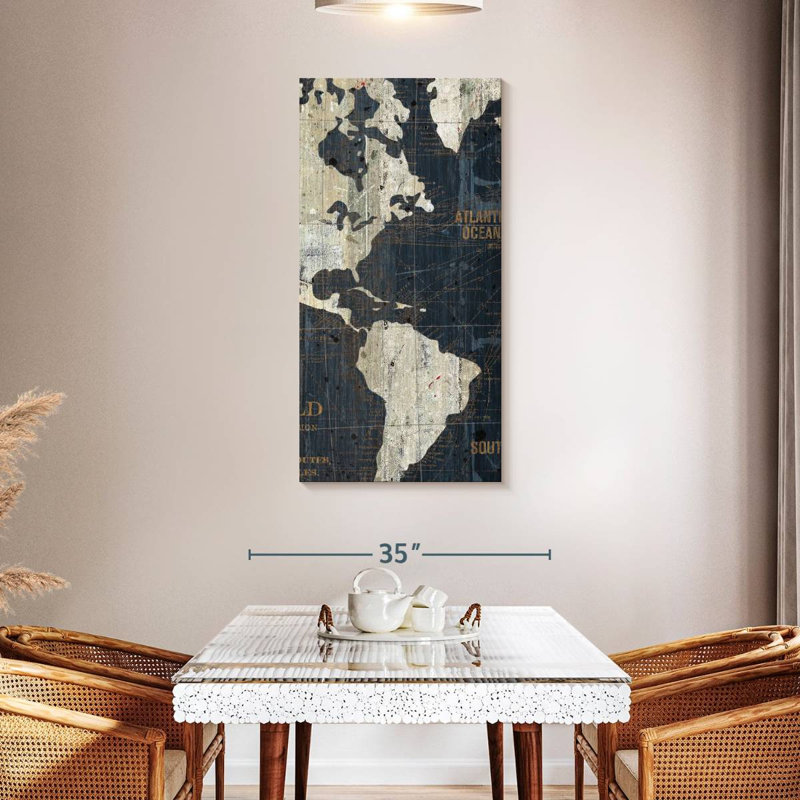 Old World Hemming Blue II, 48" H x 24" W