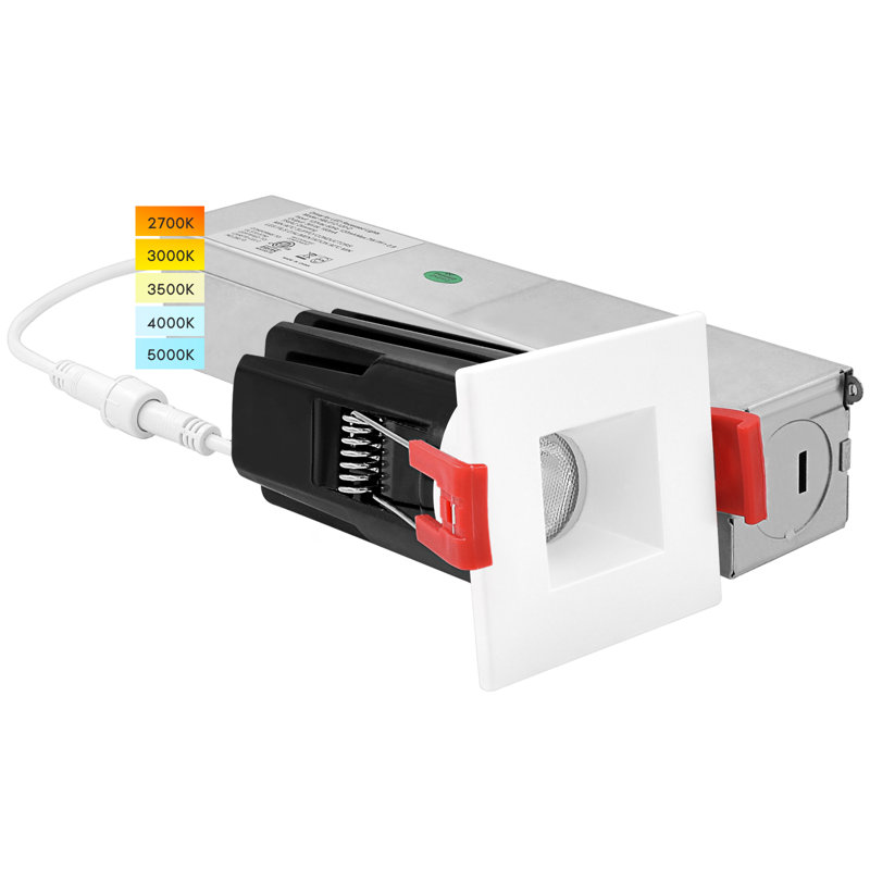 Ensemble d'éclairage encastré 1 "sélectionnable 1" CCT, Blanc