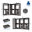 72"-108" Closet System With Drawers And Rods-1001077039