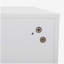 Ensemble de 2 tables de chevet murales en bois, blanc