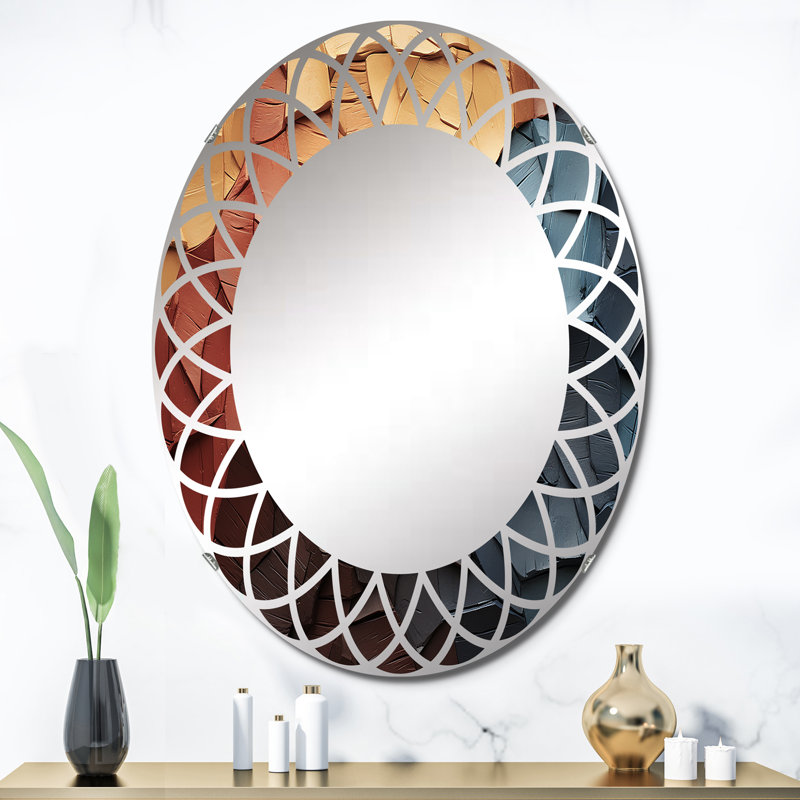 Fontenoy - Miroir mural moderne ovale, 36 po x 24 po