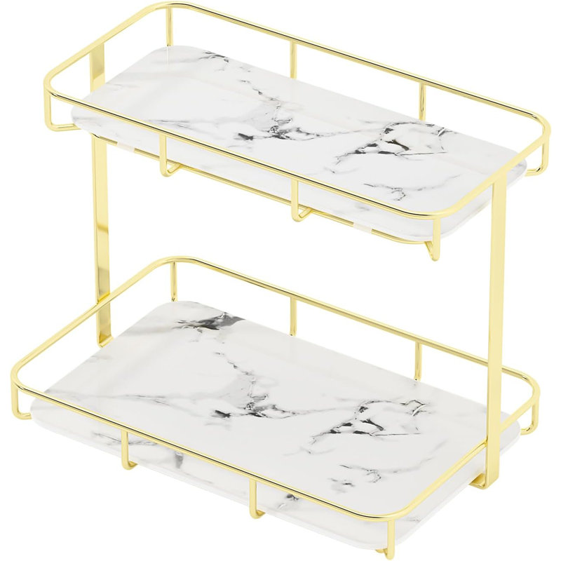 Ceramic, Stainless Steel Makeup Organizer