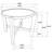 Mavis Dark Brown Round Solid Wood End Table