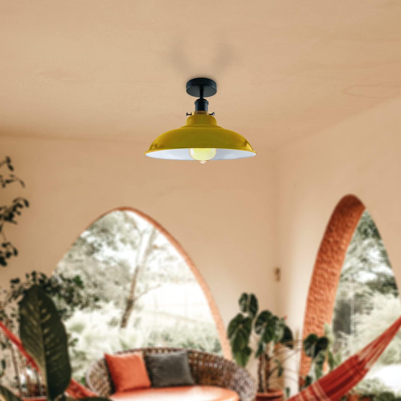 Kunze Flush Mount, Yellow