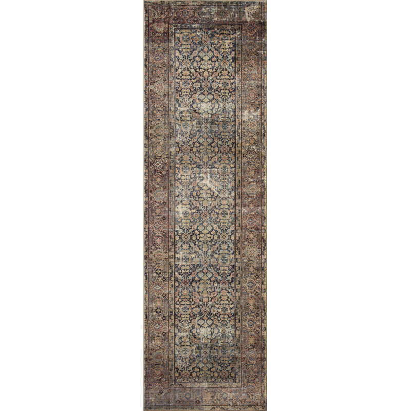 Amber Lewis x Loloi Vintage-Inspired Multicolor Polyester 8'3" x 11'3" Rug