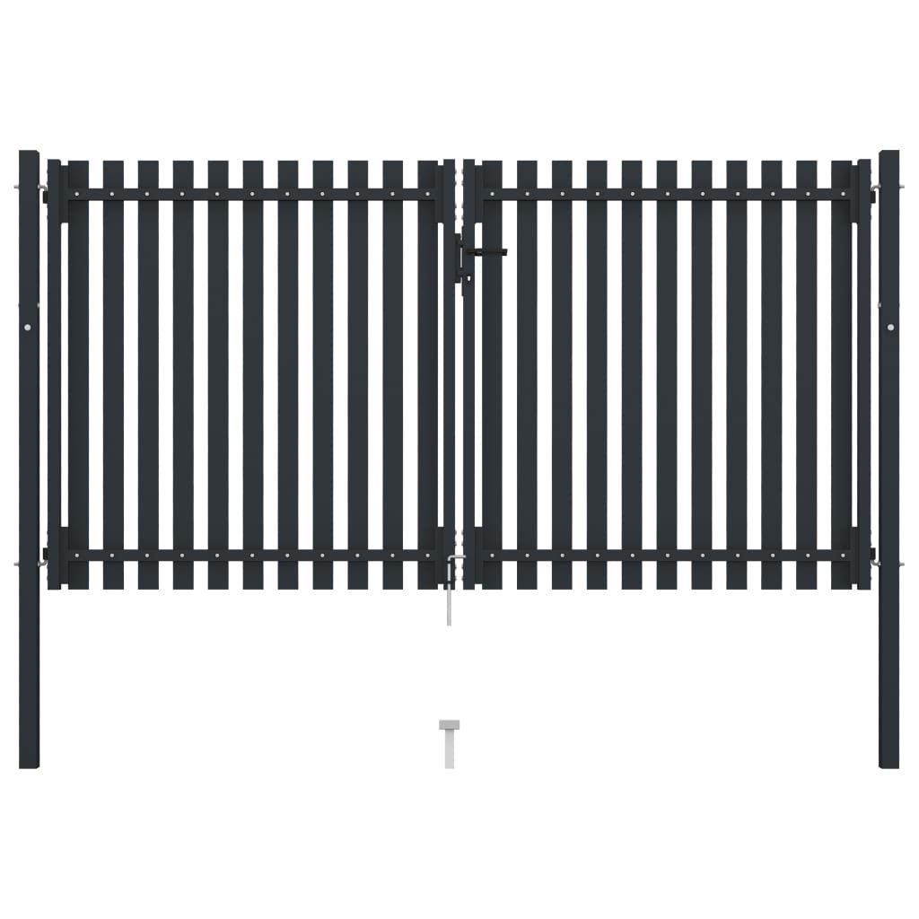 Ping Steel Double Door Fence Gate