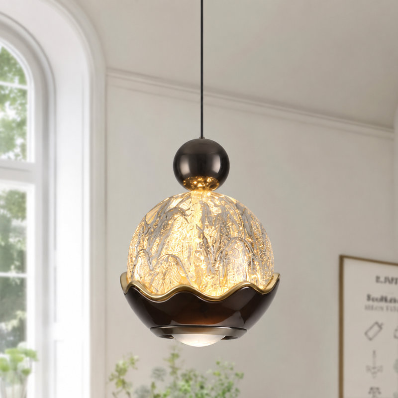 Luminaire suspendu moderne à 1 lumière DEL