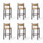 Chaise basse noire à dossier bas (paquet de 6)-342699458-342699462-342699463