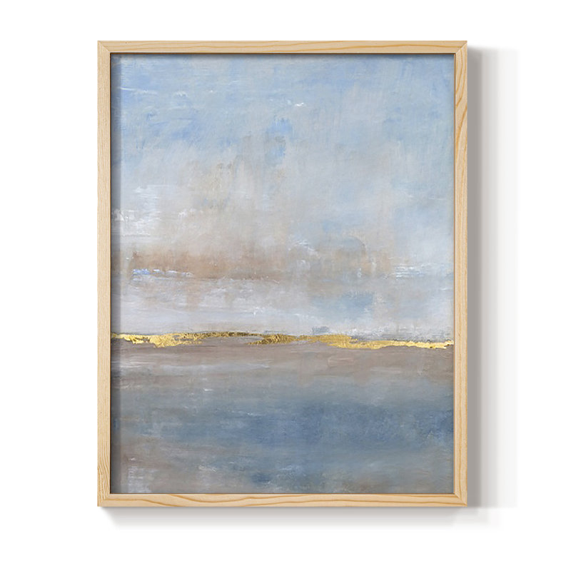 Visible Horizon II Framed Print - Solid Wood