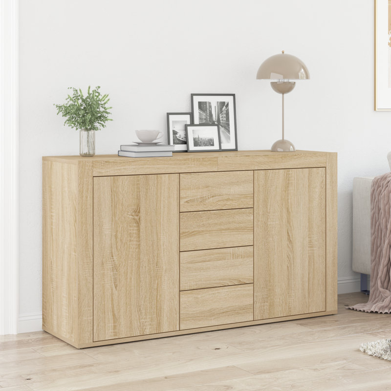 Sideboard 120 X 36 X 69 Cm Engineered Wood, Sonoma Oak