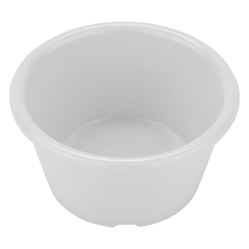 G.E.T. Melamine 12 Piece Ramekin / Soufflé Dish Bakeware Set, White