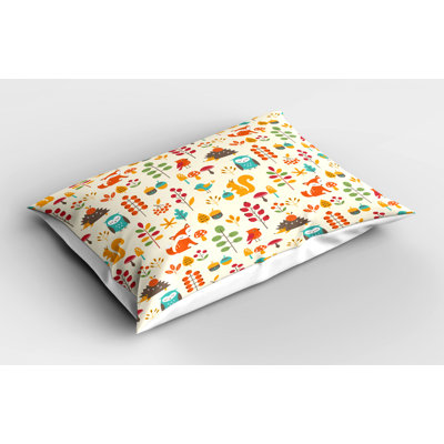 Children Polyester Floral Sham Set