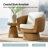 Maitea 36"W Coastal Rattan Swivel Barrel Chair with Removable Cushions Set of 4