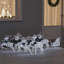 vidaXL LED Reindeers Fabric-208832805