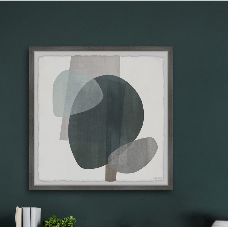 « dark mass »-reproduction de peinture encadrée sur papier, H 24 po x l 24 po x P 1,5 po