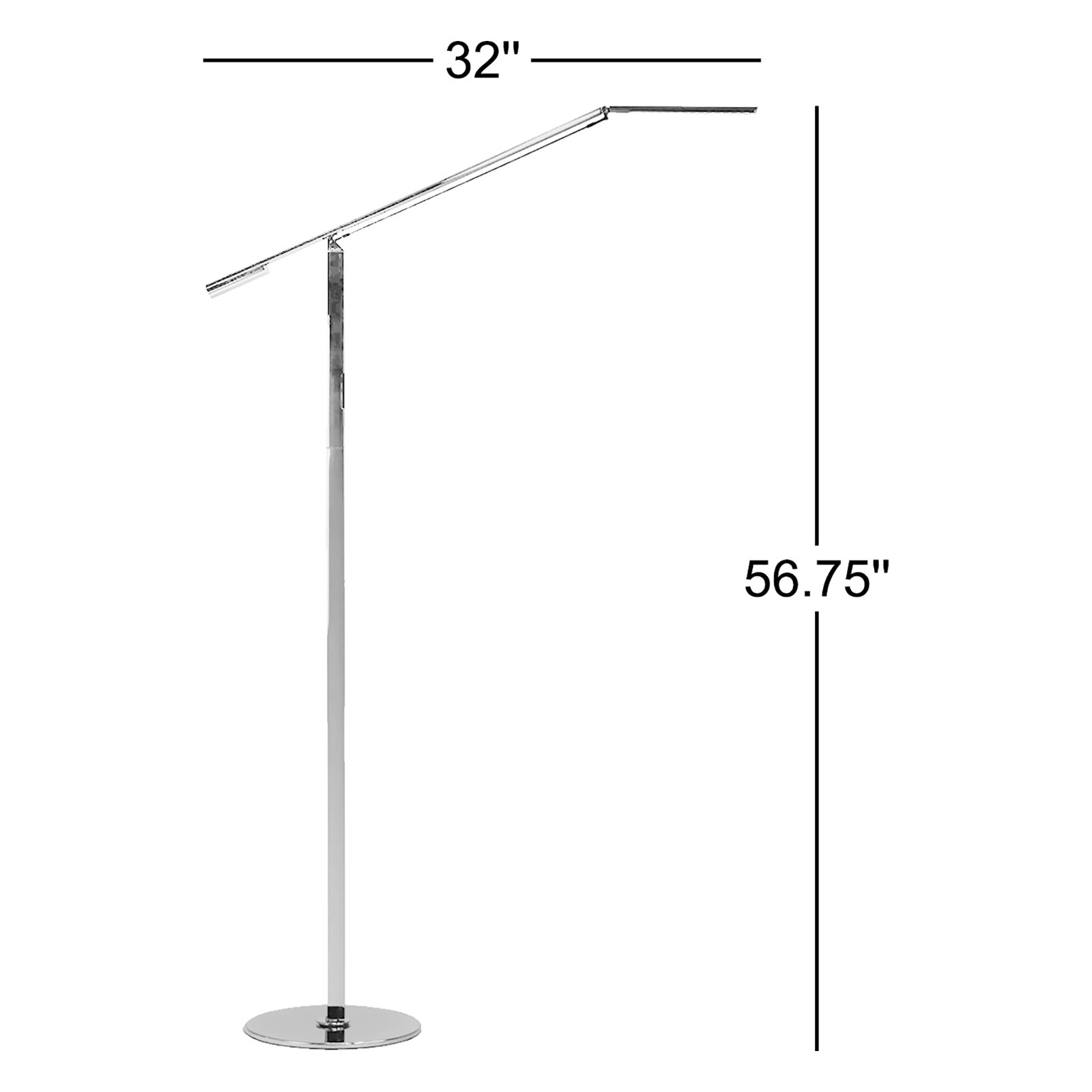 Equo 56.75'' Dimmable LED Floor Lamp