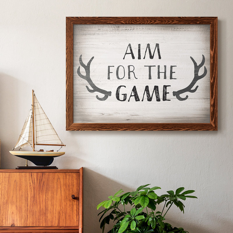 «Aim Game», reproduction sur toile, Érable, H 18 po x l 26 po x P 1,5 po