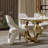 Luxury White Velvet Dining Room Chairs With Polished Gold Stainless Steel Legs Set Of 4