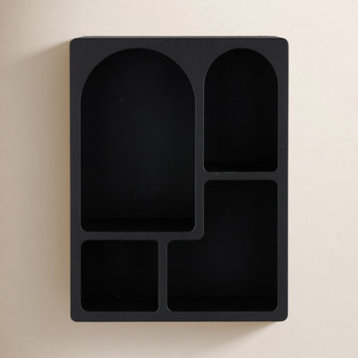 24" Geometric Floating Shelf