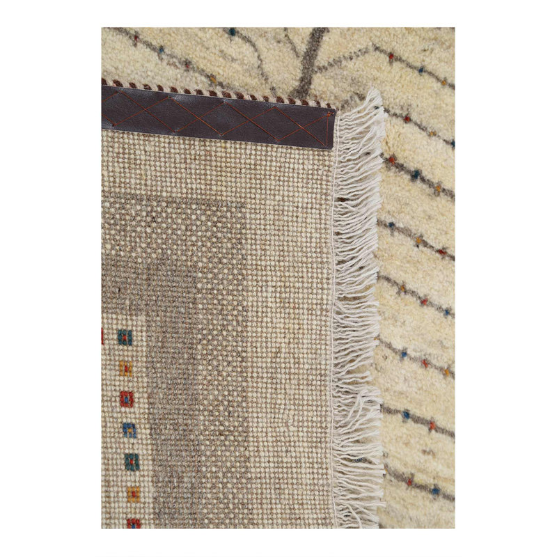 Tapis persan Gabbeh noué à la main 4 pi x 6 pi
