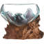 Sculpture supérieure ouverte en verre fondu Peluso
