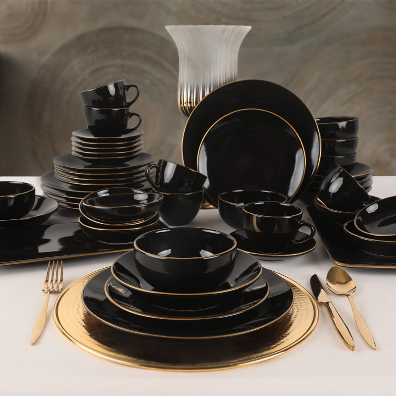 Ensemble de 6 assiettes en céramique Dilesh