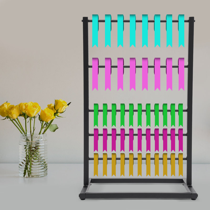 Parkor Metal Freestanding Coat Rack for Scarf Silks, Black