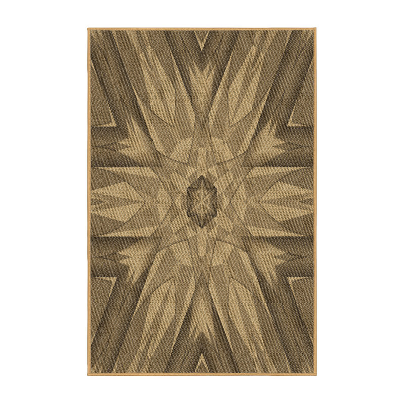 Geometric Indoor Rug, Rectangle 5' x 7'